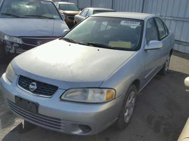 3N1CB51D23L799019 - 2003 NISSAN SENTRA XE GRAY photo 2