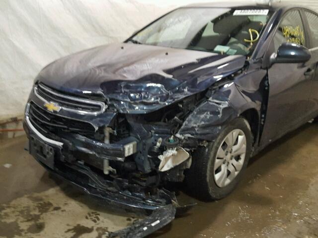 1G1PC5SB6F7245086 - 2015 CHEVROLET CRUZE LT BLUE photo 9