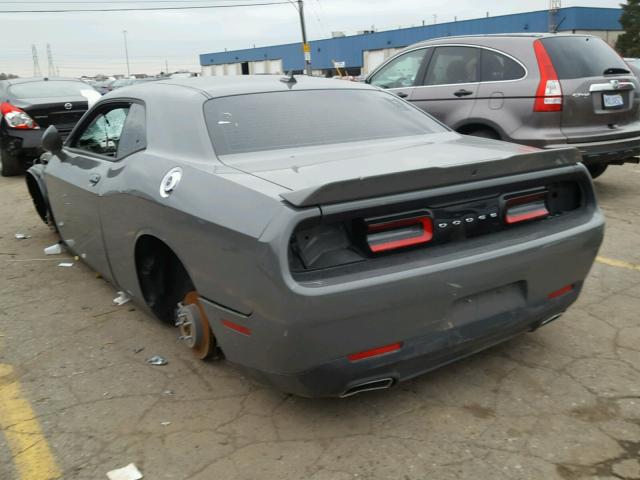 2C3CDZAG0HH536489 - 2017 DODGE CHALLENGER GRAY photo 3