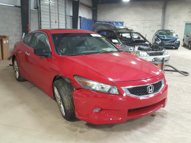 1HGCS22829A007577 - 2009 HONDA ACCORD EXL RED photo 1