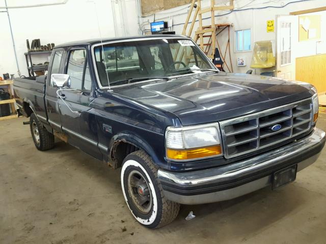 1FTEX15N6NKB43591 - 1992 FORD F150 BLUE photo 1