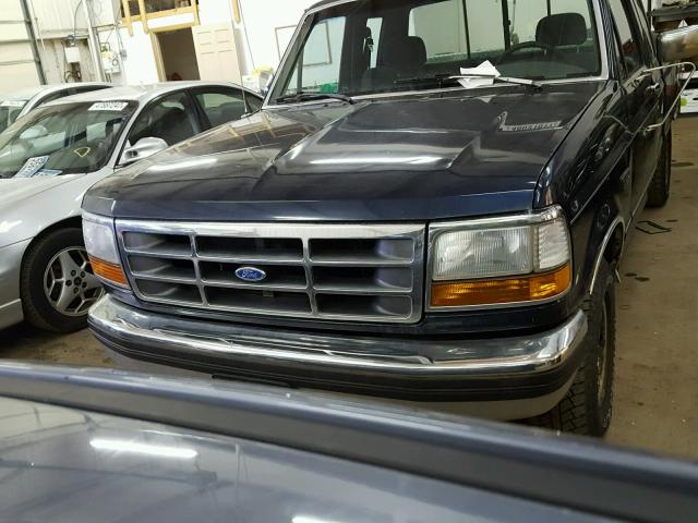 1FTEX15N6NKB43591 - 1992 FORD F150 BLUE photo 9