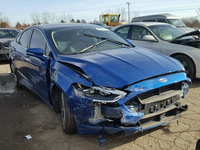 3FA6P0K9XHR177528 - 2017 FORD FUSION TIT BLUE photo 1