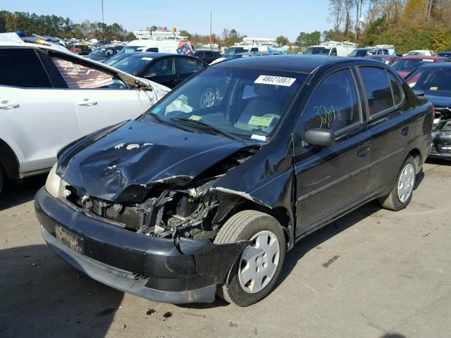 JTDBT123010167585 - 2001 TOYOTA ECHO BLACK photo 2