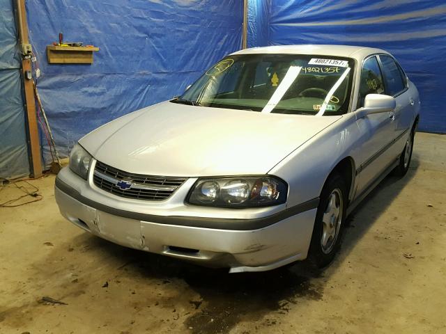 2G1WF52EX49362159 - 2004 CHEVROLET IMPALA SILVER photo 2