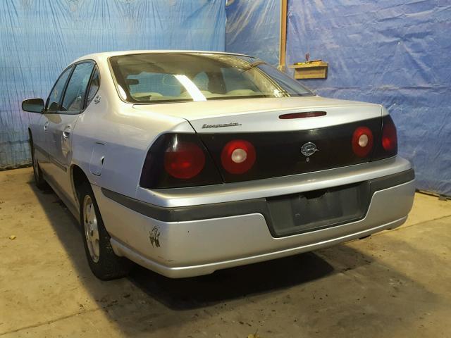 2G1WF52EX49362159 - 2004 CHEVROLET IMPALA 银色 照片 3