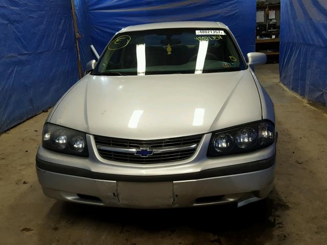 2G1WF52EX49362159 - 2004 CHEVROLET IMPALA SILVER photo 9