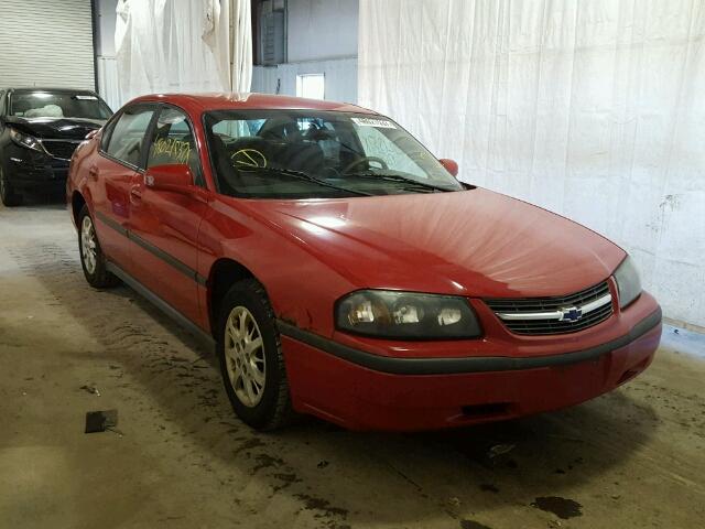 2G1WF52E449377997 - 2004 CHEVROLET IMPALA RED photo 1