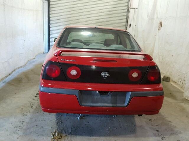 2G1WF52E449377997 - 2004 CHEVROLET IMPALA RED photo 9