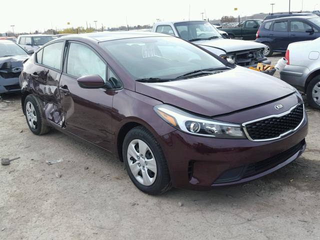 3KPFK4A72HE065037 - 2017 KIA FORTE LX RED photo 1