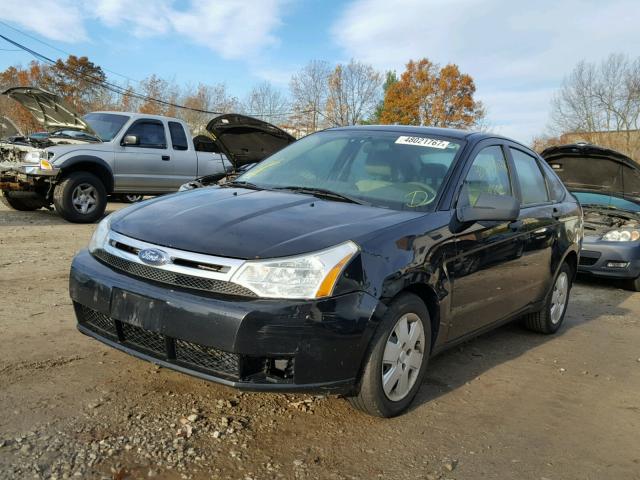 1FAHP34N99W247832 - 2009 FORD FOCUS S BLACK photo 2