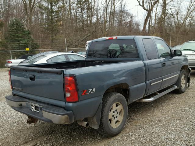 1GCEK19Z27E165505 - 2007 CHEVROLET SILVERADO BLUE photo 4