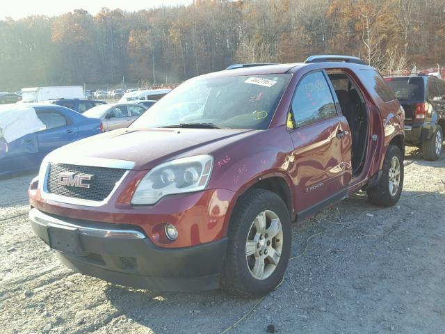 1GKER13737J122029 - 2007 GMC ACADIA SLE RED photo 2