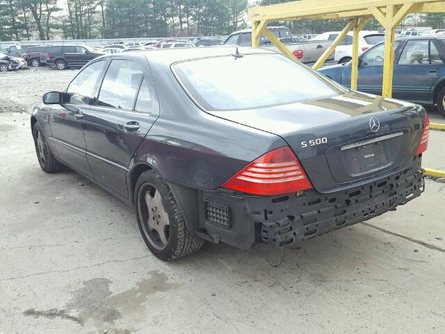 WDBNG75J42A243897 - 2002 MERCEDES-BENZ S 500 GRAY photo 3