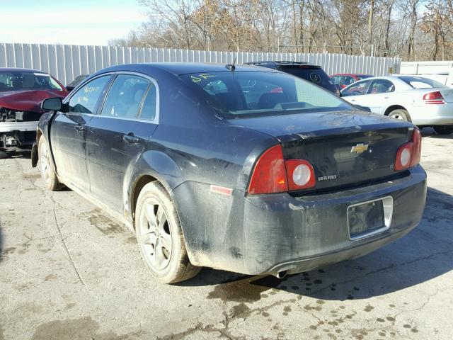 1G1ZH57B79F135631 - 2009 CHEVROLET MALIBU 1LT BLACK photo 3