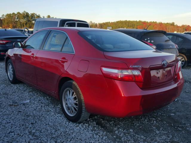 4T1BE46K88U254999 - 2008 TOYOTA CAMRY CE RED photo 3