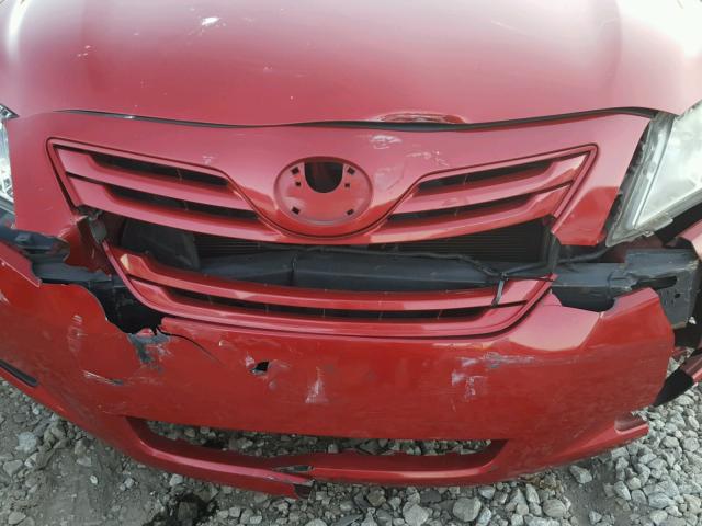 4T1BE46K88U254999 - 2008 TOYOTA CAMRY CE RED photo 9