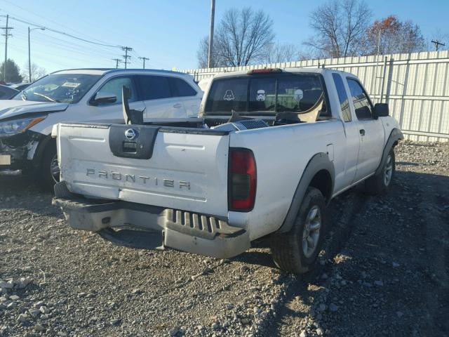 1N6DD26S62C323638 - 2002 NISSAN FRONTIER K WHITE photo 4