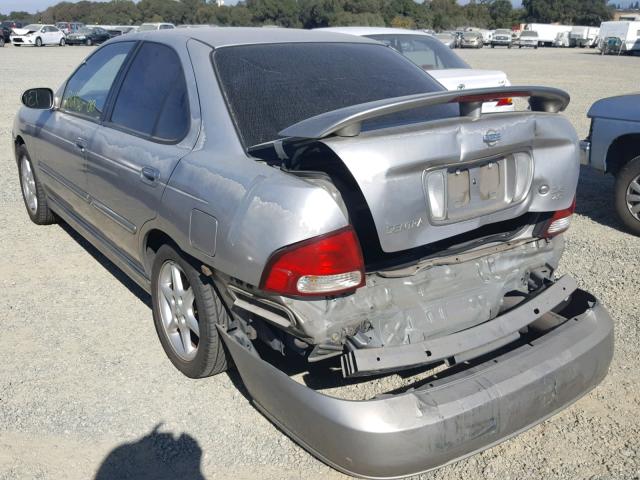 3N1BB51D8YL104013 - 2000 NISSAN SENTRA SE SILVER photo 3