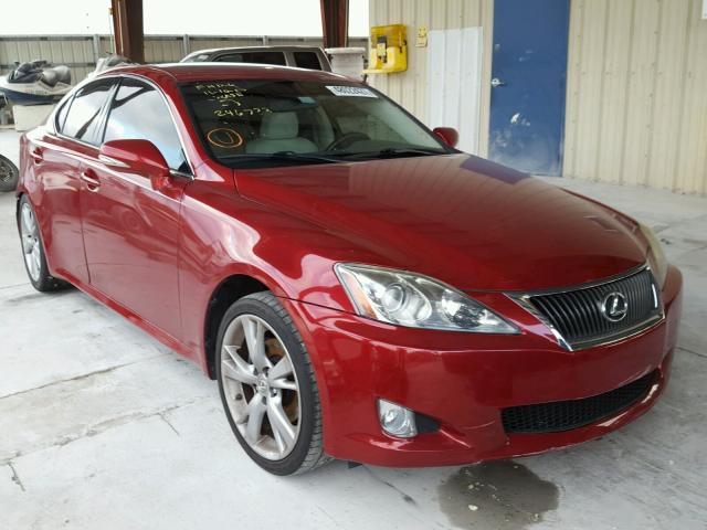 JTHBF5C27A5126067 - 2010 LEXUS IS 250 RED photo 1