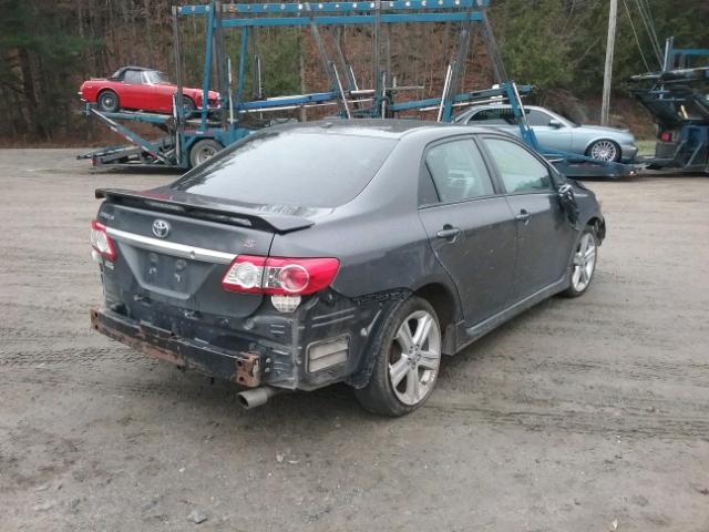 2T1BU4EE5DC099189 - 2013 TOYOTA COROLLA BA GRAY photo 4