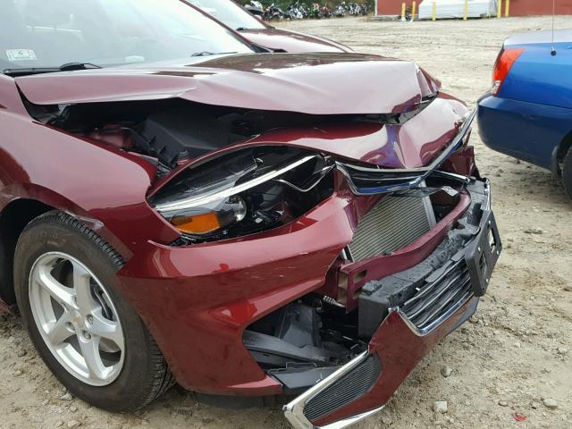 1G1ZB5ST1GF298144 - 2016 CHEVROLET MALIBU LS Tünd qırmızı foto 9