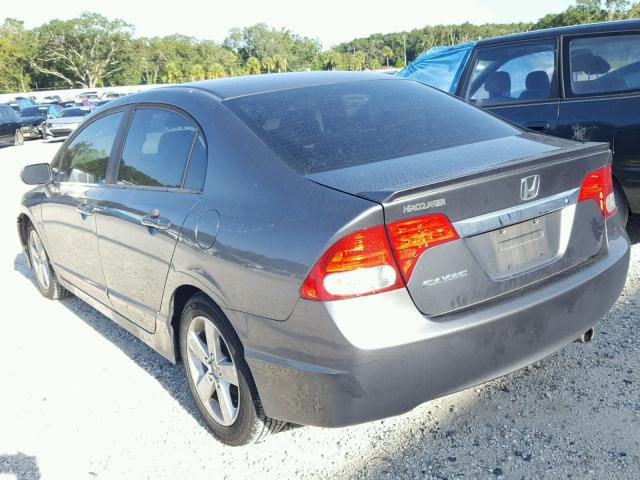 19XFA1F68BE015283 - 2011 HONDA CIVIC LX-S GRAY photo 3