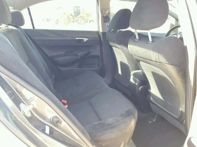 19XFA1F68BE015283 - 2011 HONDA CIVIC LX-S GRAY photo 6