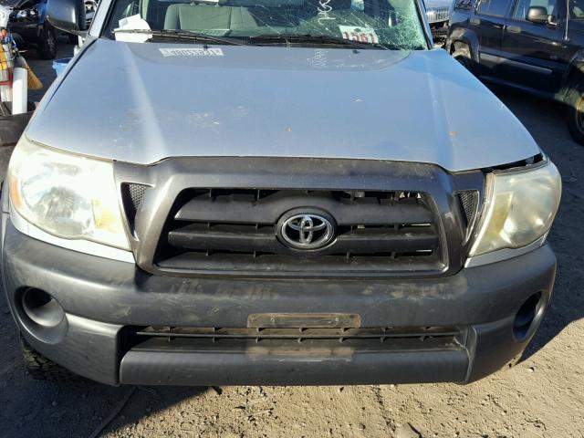 5TEPX42N85Z039162 - 2005 TOYOTA TACOMA GRAY photo 7