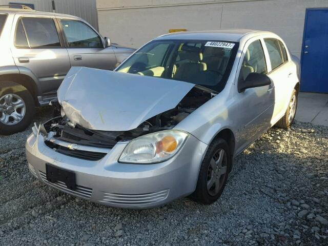 1G1AK55F277105092 - 2007 CHEVROLET COBALT LS SILVER photo 2