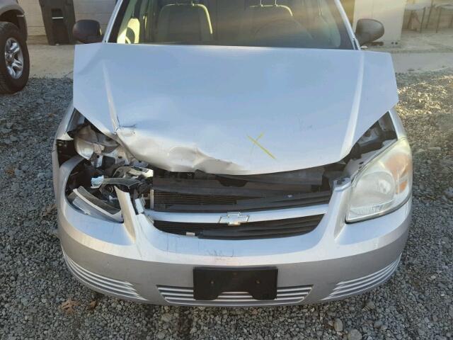 1G1AK55F277105092 - 2007 CHEVROLET COBALT LS SILVER photo 7