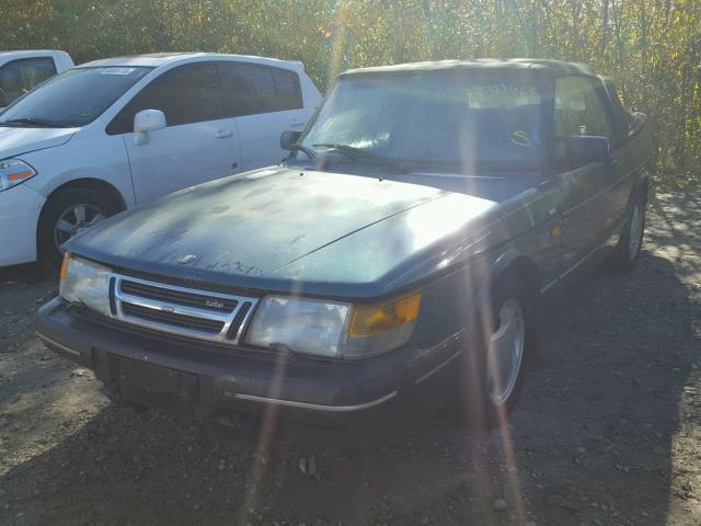 YS3AL75L9N7000870 - 1992 SAAB 900 GREEN photo 2