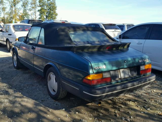 YS3AL75L9N7000870 - 1992 SAAB 900 GREEN photo 3