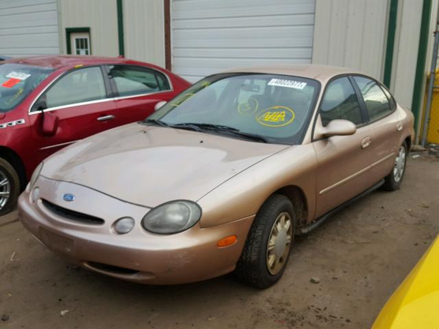 1FALP52U7VG106794 - 1997 FORD TAURUS GL GOLD photo 2