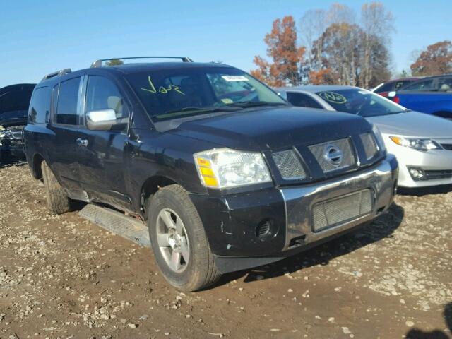 5N1AA08B54N703377 - 2004 NISSAN ARMADA SE BLACK photo 1