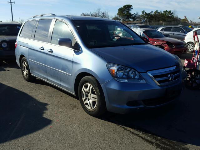 5FNRL38716B016980 - 2006 HONDA ODYSSEY EX BLUE photo 1