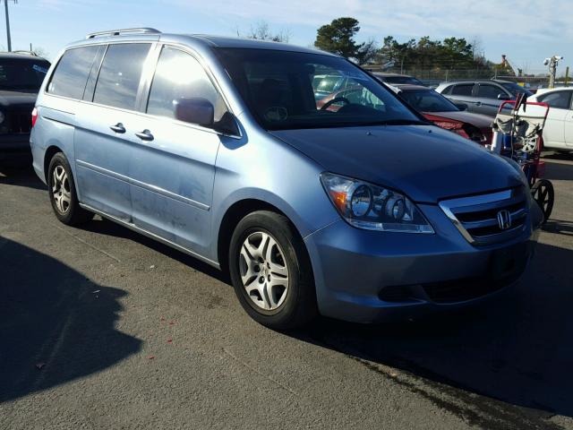 5FNRL38716B016980 - 2006 HONDA ODYSSEY EX BLUE photo 2