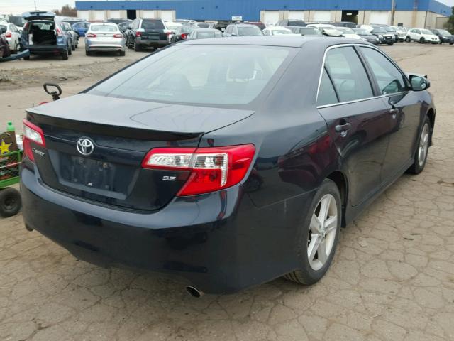 4T1BF1FK2DU289012 - 2013 TOYOTA CAMRY L BLACK photo 4