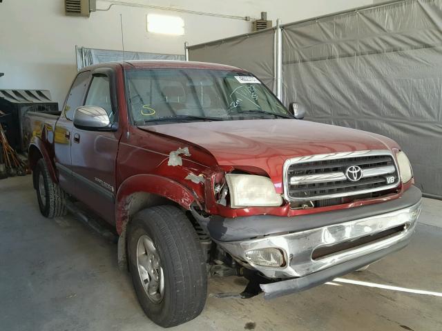 5TBRT34131S183887 - 2001 TOYOTA TUNDRA ACC BURGUNDY photo 1