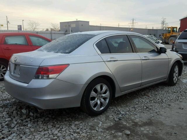 1HGCP26879A803009 - 2009 HONDA ACCORD EXL SILVER photo 4