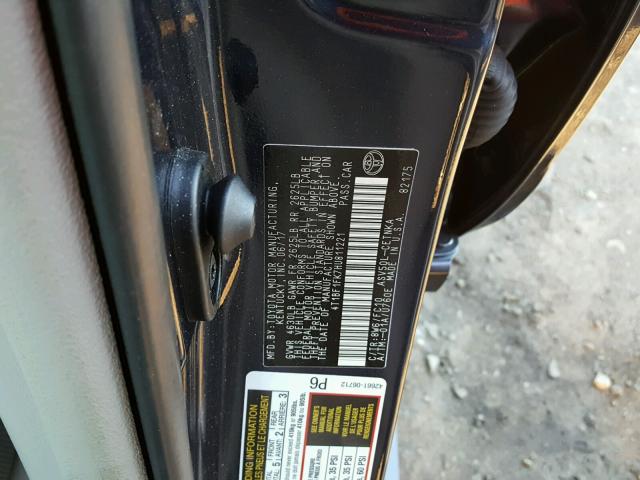 4T1BF1FK7HU811221 - 2017 TOYOTA CAMRY LE BLUE photo 10