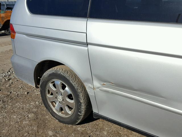 5FNRL18903B039247 - 2003 HONDA ODYSSEY EX SILVER photo 9