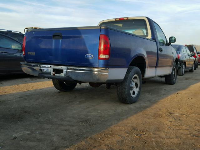 1FTDF1721VNB73646 - 1997 FORD F150 BLUE photo 4