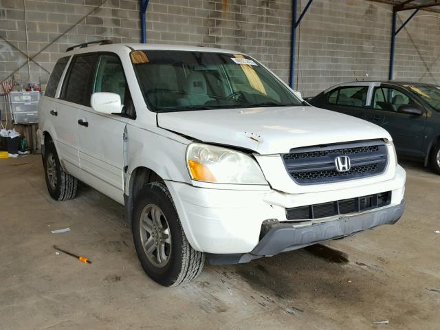 2HKYF18423H575657 - 2003 HONDA PILOT EX WHITE photo 1