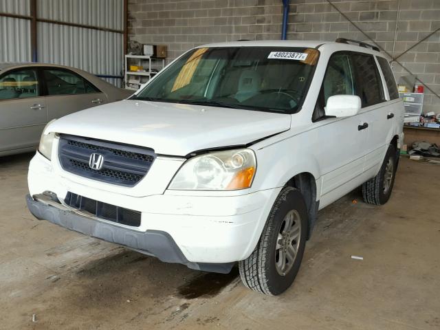 2HKYF18423H575657 - 2003 HONDA PILOT EX WHITE photo 2