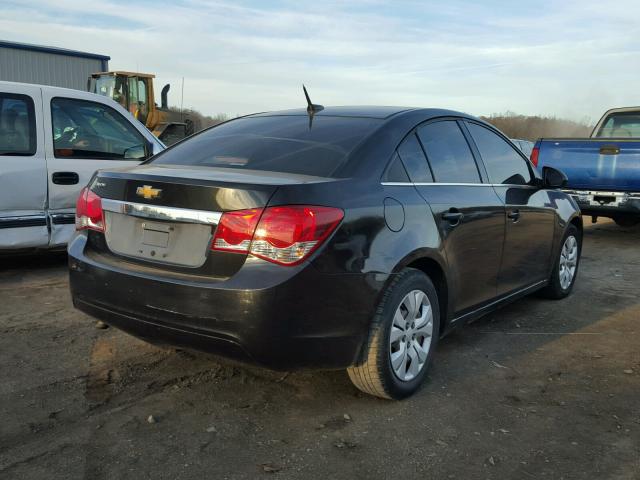 1G1PC5SH7C7272930 - 2012 CHEVROLET CRUZE LS BLACK photo 4