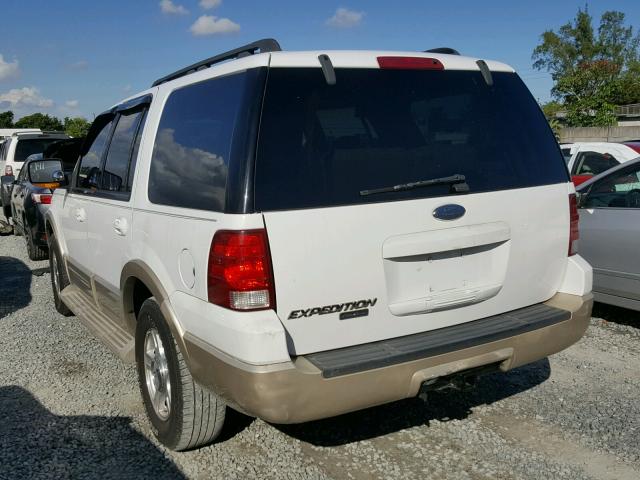 1FMPU17555LA09224 - 2005 FORD EXPEDITION WHITE photo 3