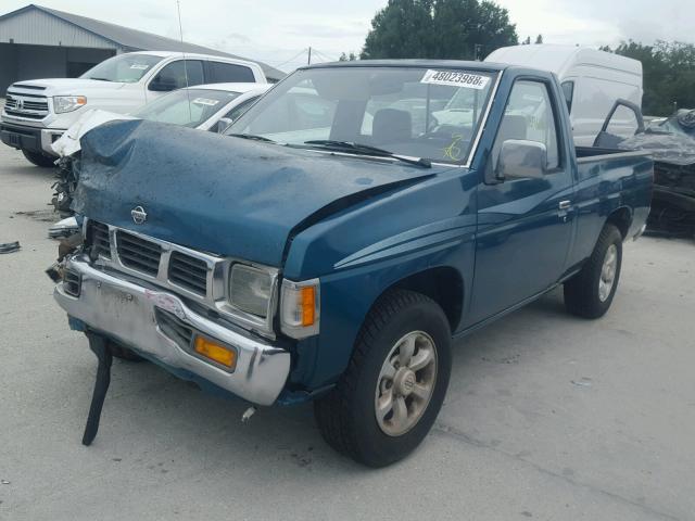 1N6SD11S0TC357732 - 1996 NISSAN TRUCK BASE GREEN photo 2