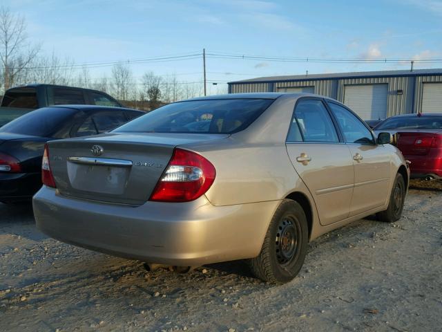 4T1BE32K73U736243 - 2003 TOYOTA CAMRY LE BEIGE photo 4