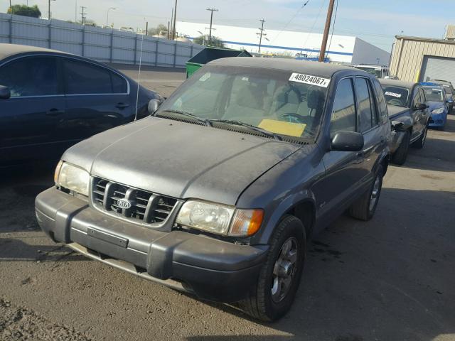 KNDJA723015703040 - 2001 KIA SPORTAGE GRAY photo 2